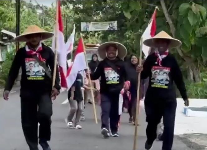 Tunaikan Nazar, 3 Petani Jalan Kaki dari Gunungkidul Menuju&nbsp;Jakarta
