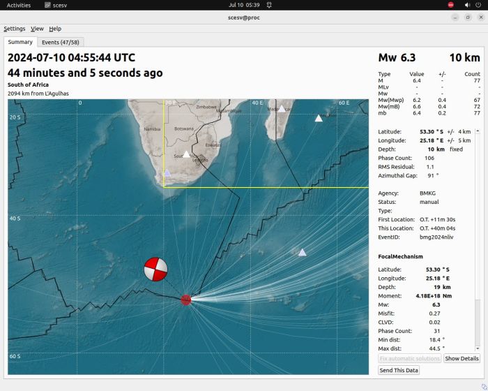 BMKG: Gempa Afrika Selatan M6,3 Tidak Berpotensi Tsunami di&nbsp;Indonesia